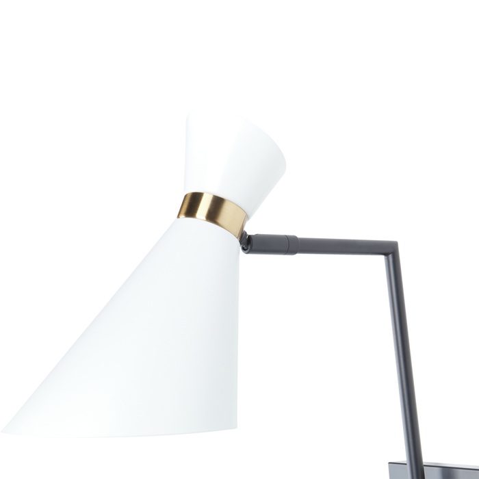 Beliani - MELAWI - Wandlamp - Wit - Metaal