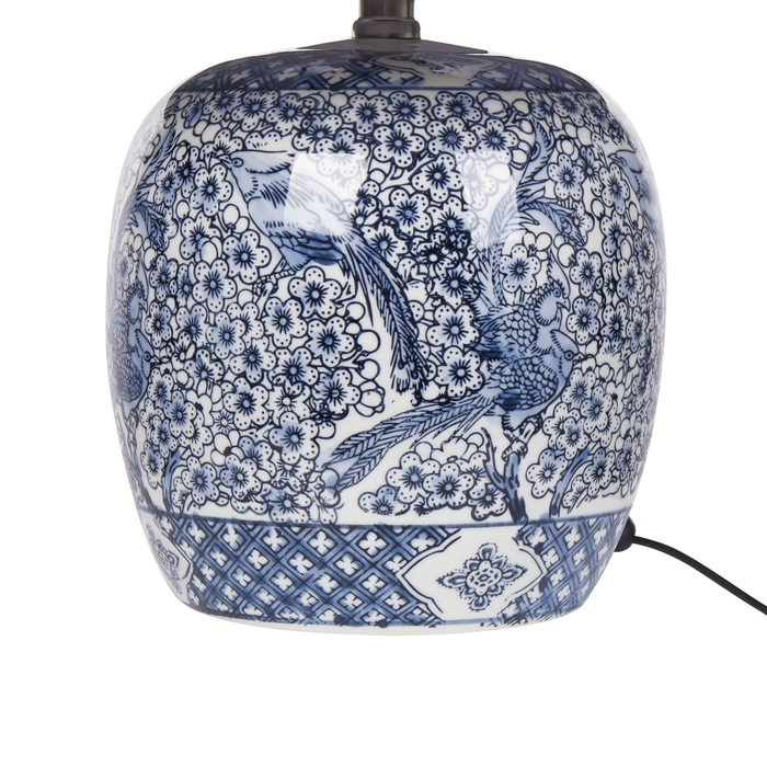 Beliani - NEIRA - Tafellamp - Wit|Blauw - Porselein