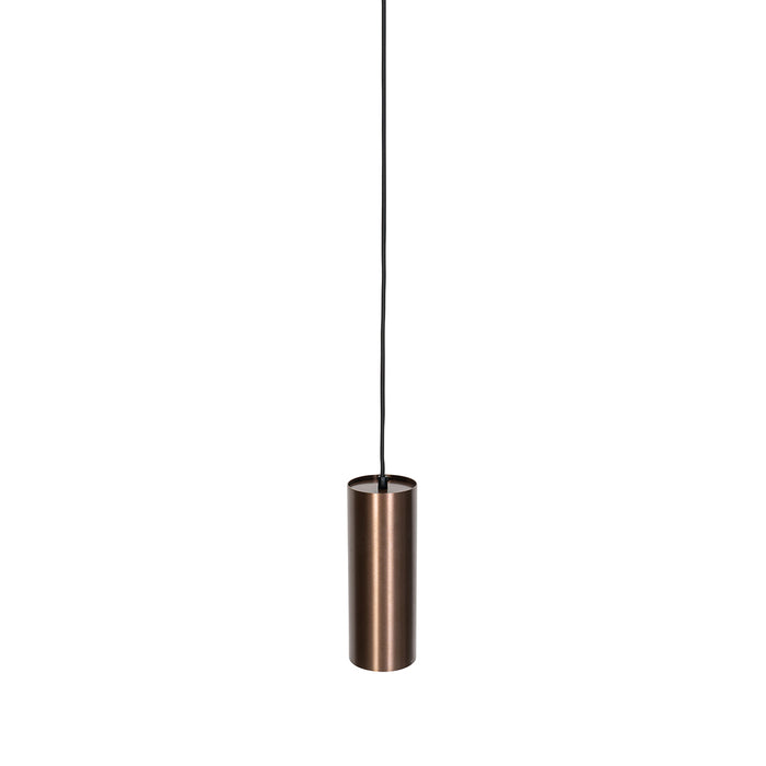 QAZQA Design hanglamp donkerbrons GU10 50mm - Tubo
