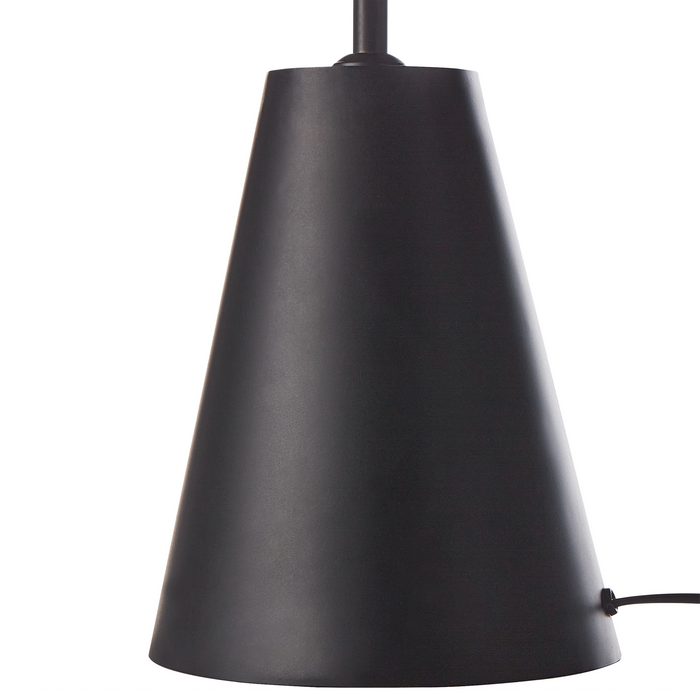 Beliani - PALMIET - Tafellamp - Zwart - Ijzer