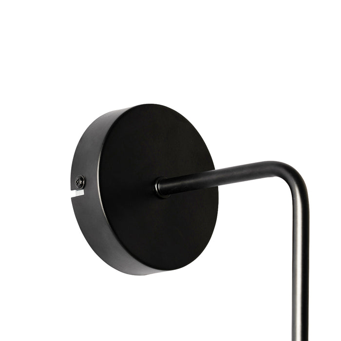 QAZQA Art Deco wandlamp zwart met smoke glas - Laura