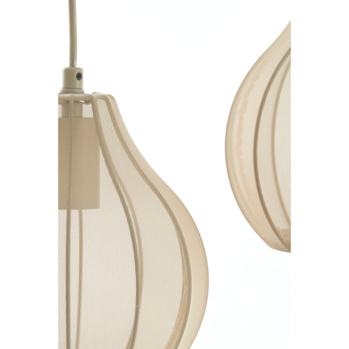 Light & Living Light&living Hanglamp 5L 100x15x21,5 cm ELATI zand