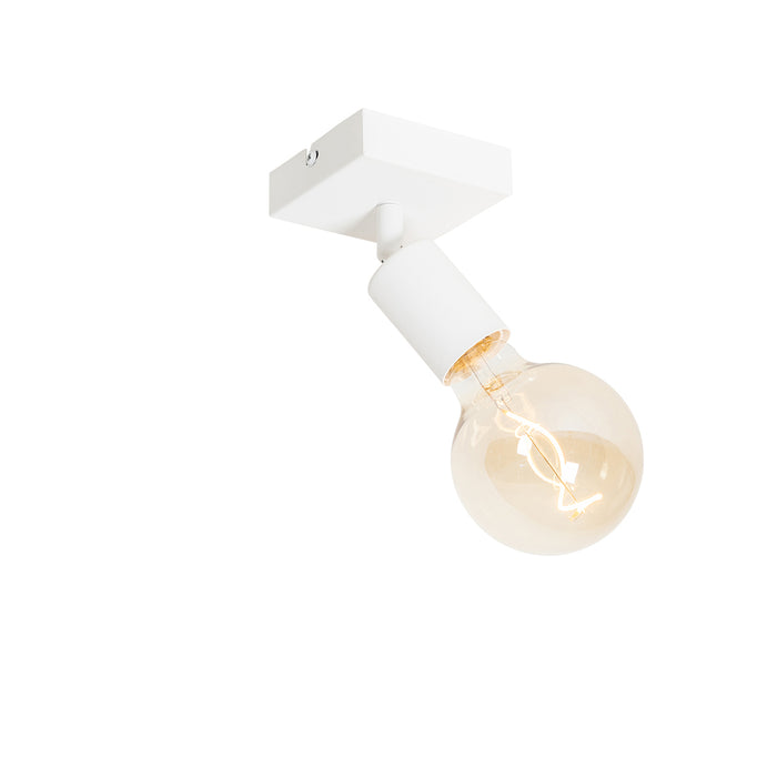 QAZQA Moderne spot wit vierkant - Facil