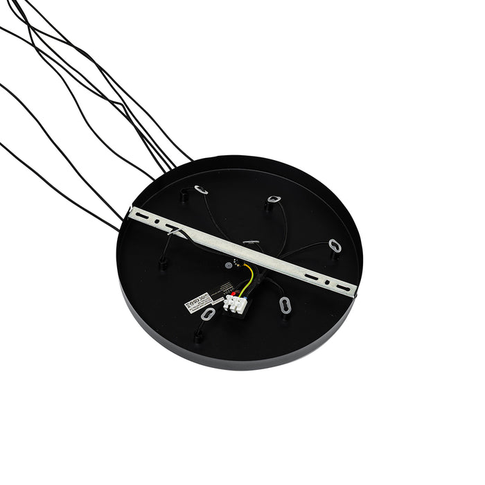 QAZQA Design hanglamp zwart rond 7-lichts - Tuba
