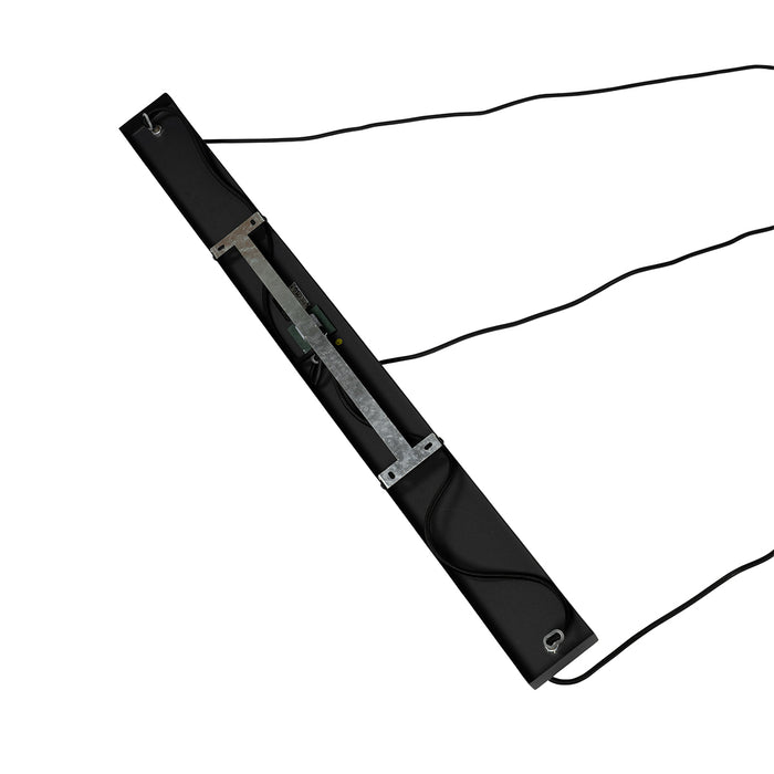 QAZQA Oosterse hanglamp zwart met naturel bamboe 3-lichts - Pua