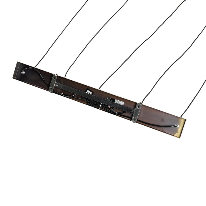 QAZQA Moderne hanglamp brons 5-lichts - Jeana