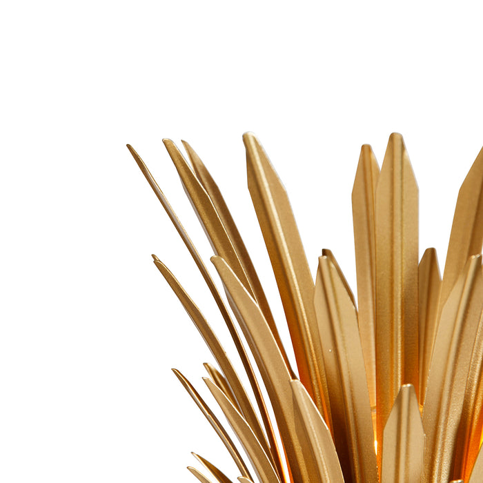 QAZQA Art Deco vloerlamp goud met zwart - Wesley