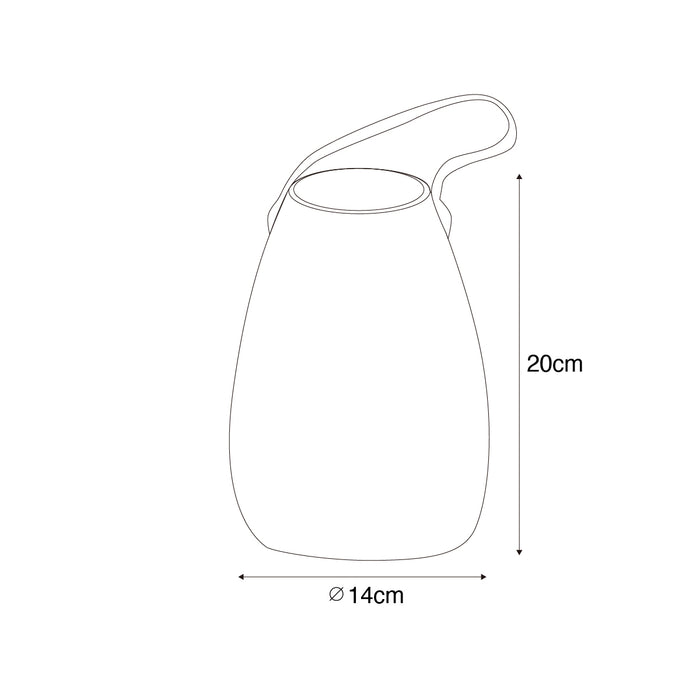 QAZQA Moderne tafellamp RGBW oplaadbaar IP54 - Pion