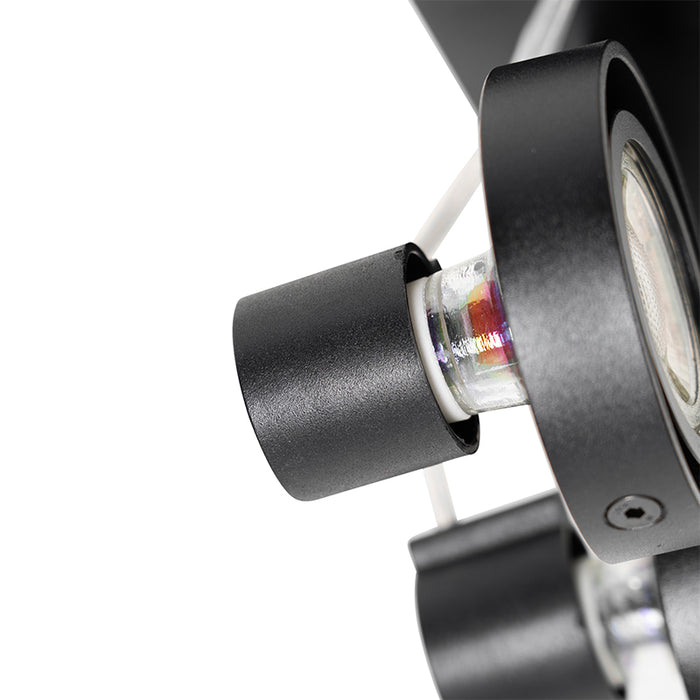 QAZQA Moderne spot zwart 2-lichts - Master 50