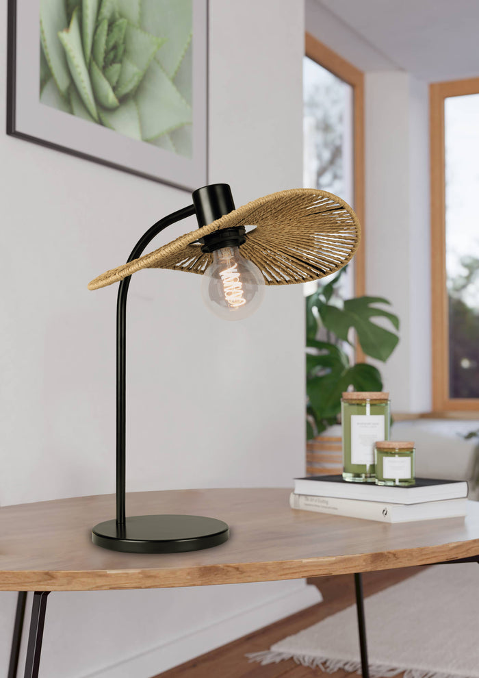 EGLO Siruela Tafellamp - E27 - H 46.5 cm - Papier - Natuur