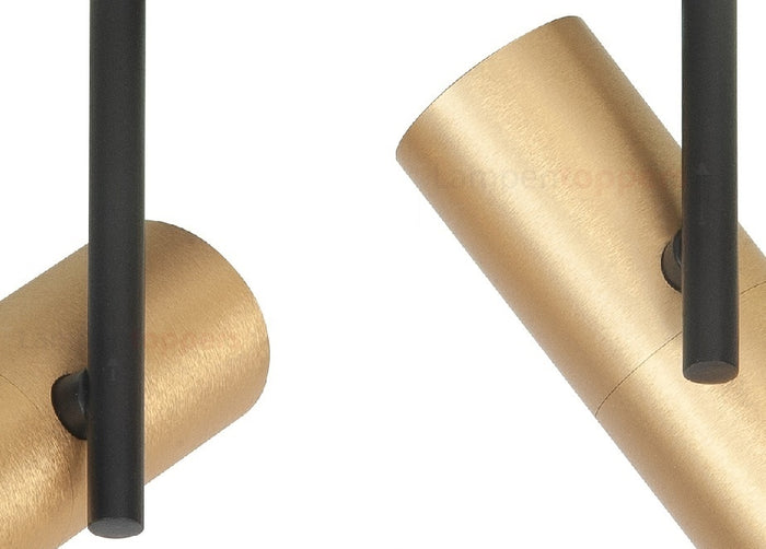 Highlight Spot Trend Zwart Goud Mini GU-10 Ø 35mm 3 Lichts