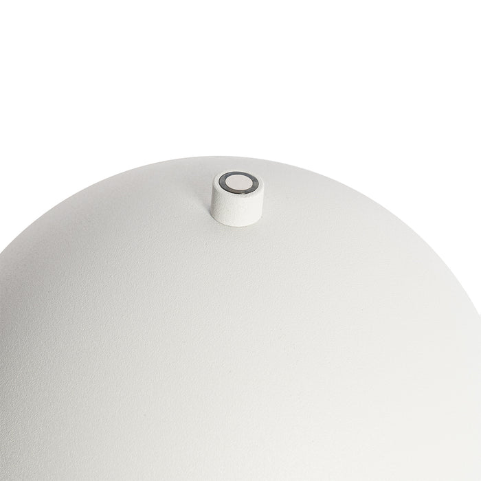 QAZQA Set van 2 buiten tafellampen mushroom wit oplaadbaar - Keira