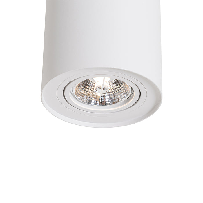 QAZQA Moderne plafondspot wit draai- en kantelbaar AR70 - Rondoo Up