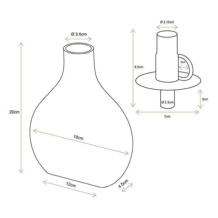 vtwonen Kandelaar - Set van 2 - Goud