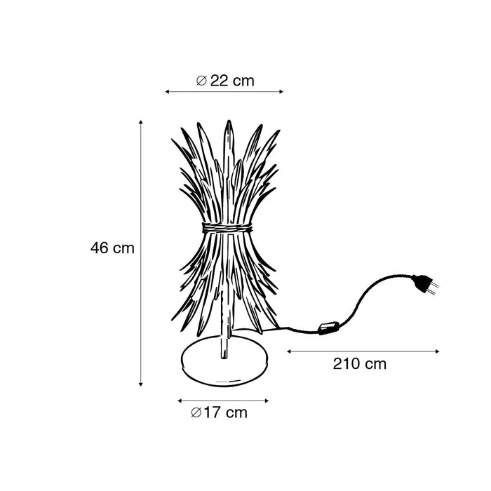 QAZQA Art Deco tafellamp goud - Wesley