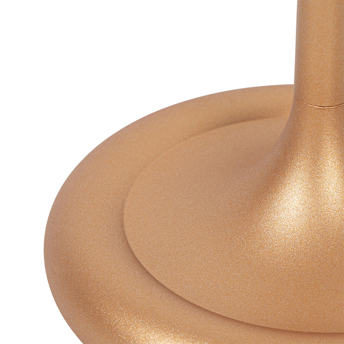 QAZQA Set van 2 buiten tafellampen goud met dimmer oplaadbaar -