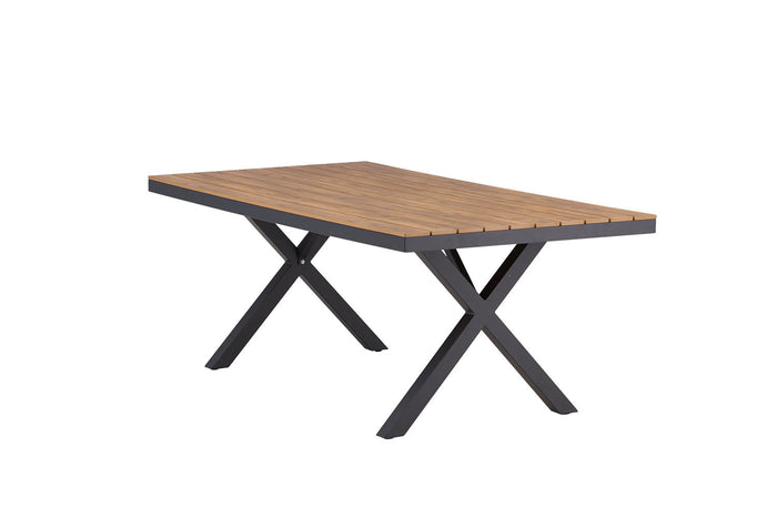 Rebellenclub Dandy Tuintafel - 200 x 100cm - Zwart|Bruin
