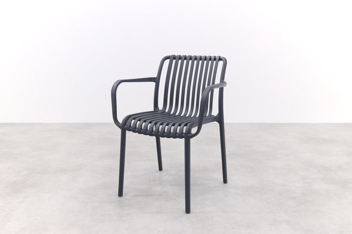 VDG Stripe stapelbare tuinstoel - Antraciet