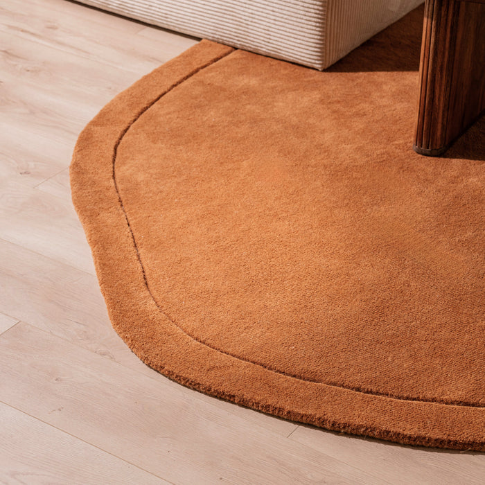 by fonQ Pebble Vloerkleed Ø 200 cm - Terra