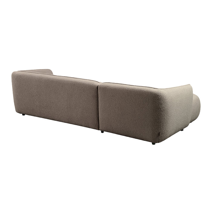 by fonQ Soft Hoekbank met Chaise Longue Links - Bouclé - Taupe