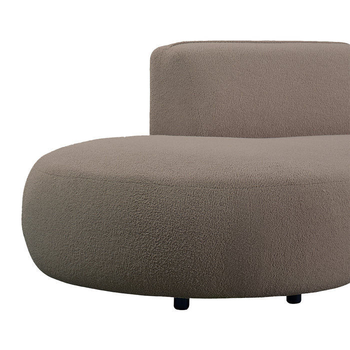 by fonQ Soft Ottomane Bank Links - Bouclé - Taupe