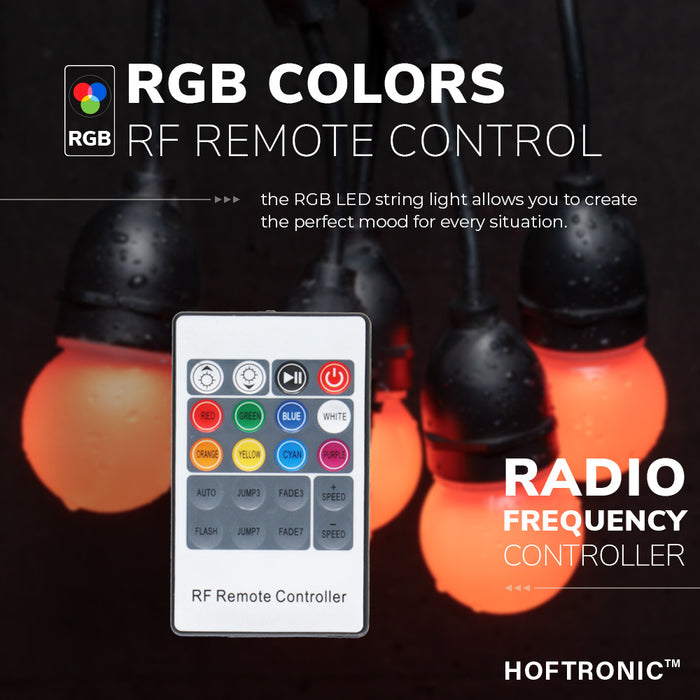 6.6m LED String light RGB - buiten lampjes snoer 12 RGB LEDs incl.