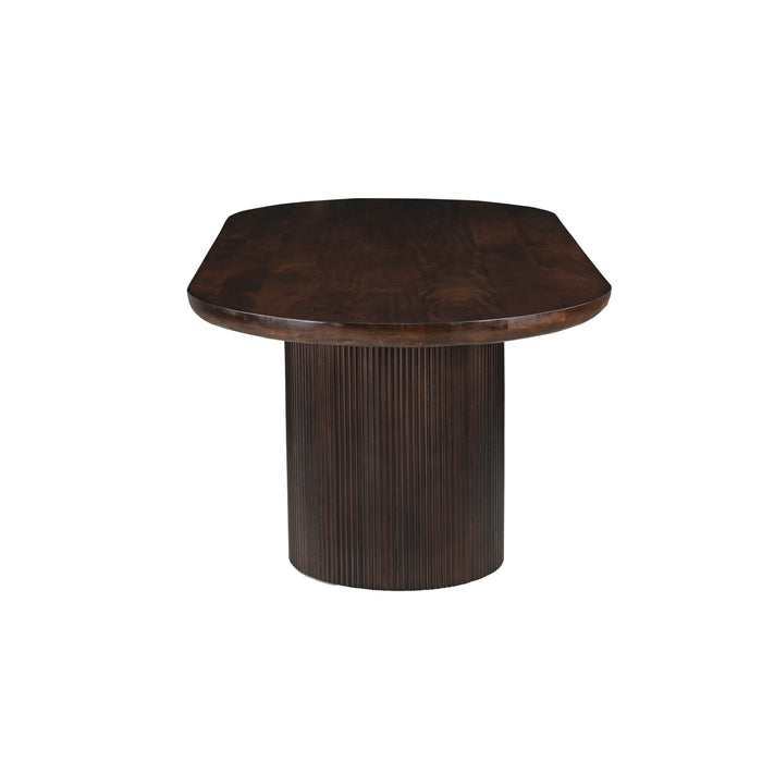 Livingfurn - Eetkamertafel Sevilla Brown 300cm - Mangohout