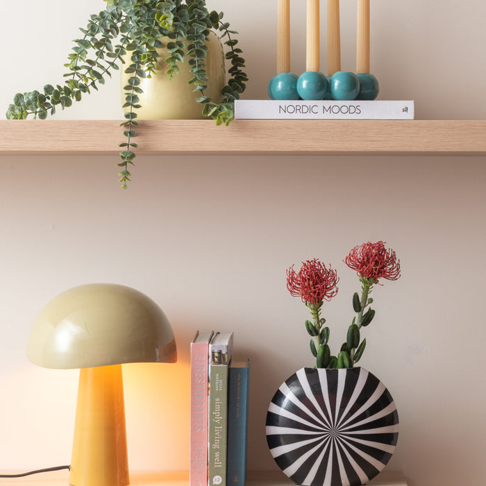 Present Time Kandelaar Bubbles Round - Blauw - Ø19cm