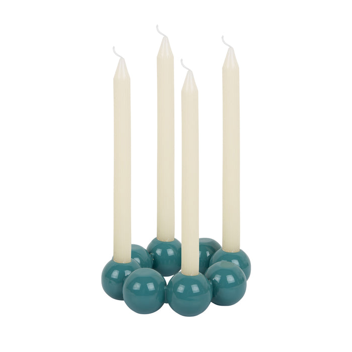 Present Time Kandelaar Bubbles Round - Blauw - Ø19cm