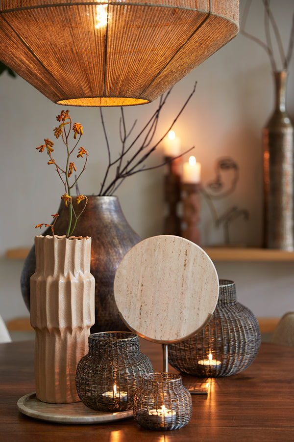 Light & Living - Ornament MORENO - 25.5x10x38.5cm - Bruin