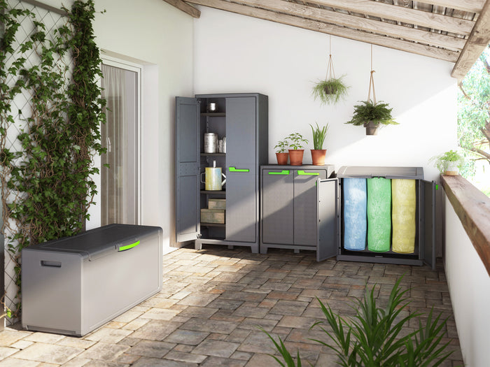 Keter Moby Opbergkast laag - tuinkast - 2 planken