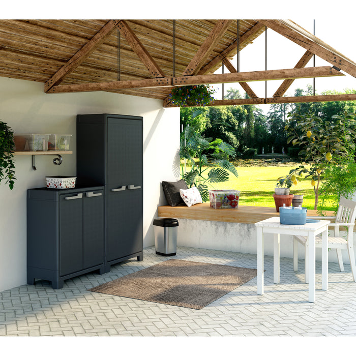 Keter Moby Opbergkast laag - tuinkast - 2 planken