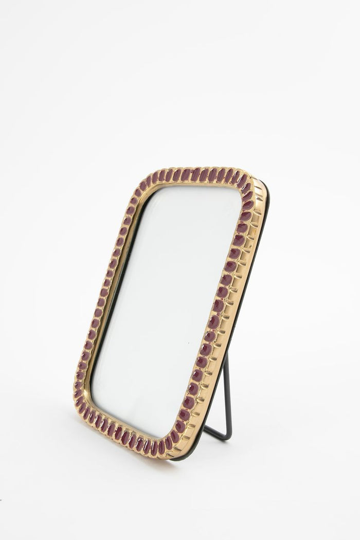 Sissy-Boy Bordeauxrode scalloped enamel fotolijst