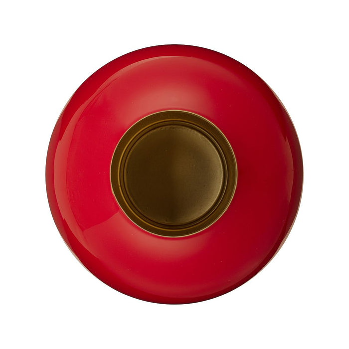 Pip Studio Bloemenvaas - Metalen Vaas - Rood - 18x24cm