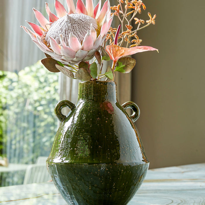 Mica Decorations Elena Vaas - H34 x Ø26 cm - Keramiek - Groen