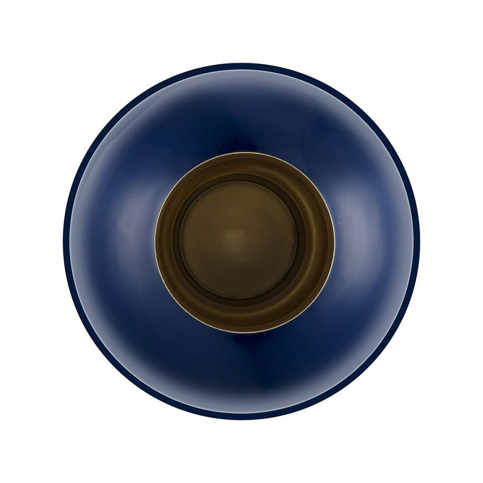 Pip Studio Bloemenvaas - Metalen Vaas - Donkerblauw - 31.5x42cm