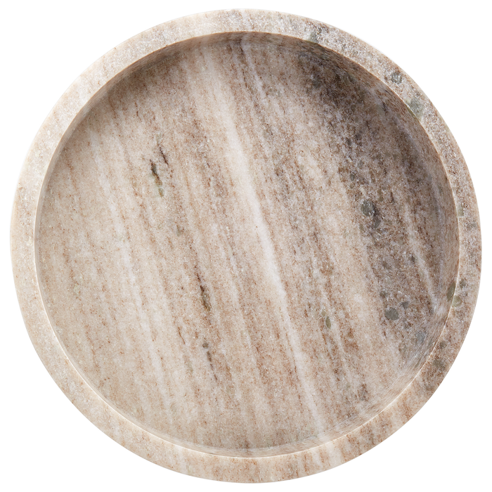 Beliani - ITEA - Decoratief dienblad - Beige - Marmer