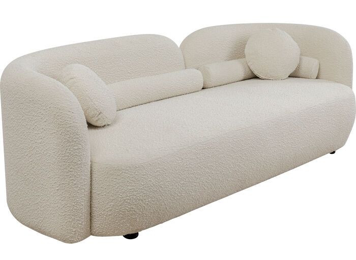 Kare Design Kelly Bank 3-zits - Bouclé Crème Wit