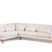 Giga Meubel - Hoekbank Stof Champagne - 3-Zits Links - Loris