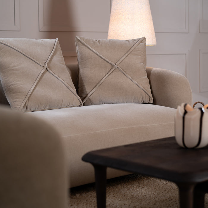 Bronx71 3-zitsbank Palermo velvet taupe