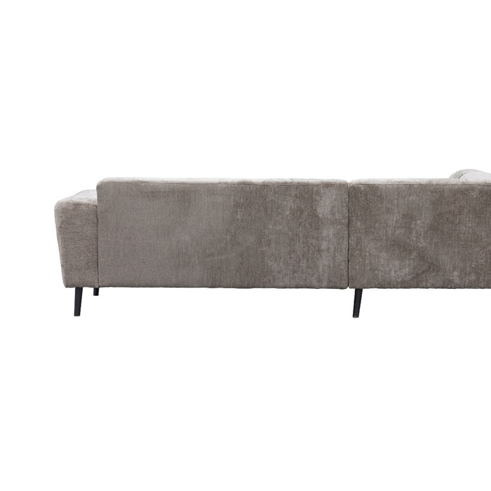 Giga Meubel - Hoekbank Taupe - 3-Zits Links - 242x160x73cm - Turin