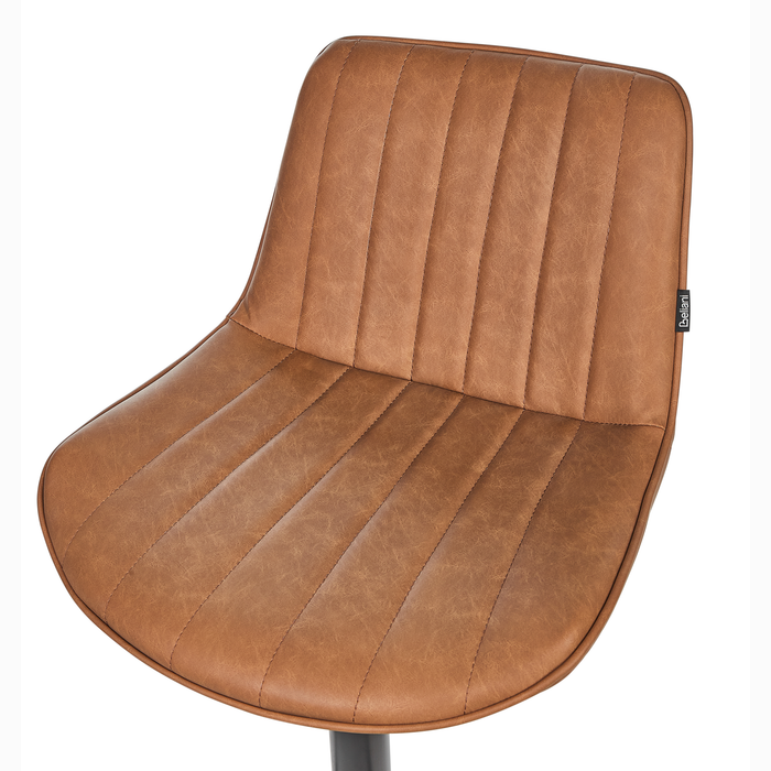 Beliani - DUBROVNIK - Barkruk set van 2 - Goudbruin - Kunstleer