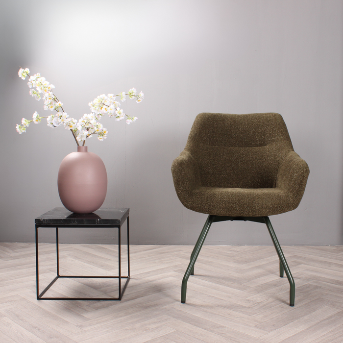 DS4U - Rosario eetkamerstoel met groene poot - groen