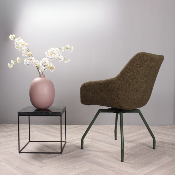 DS4U - Rosario eetkamerstoel met groene poot - groen