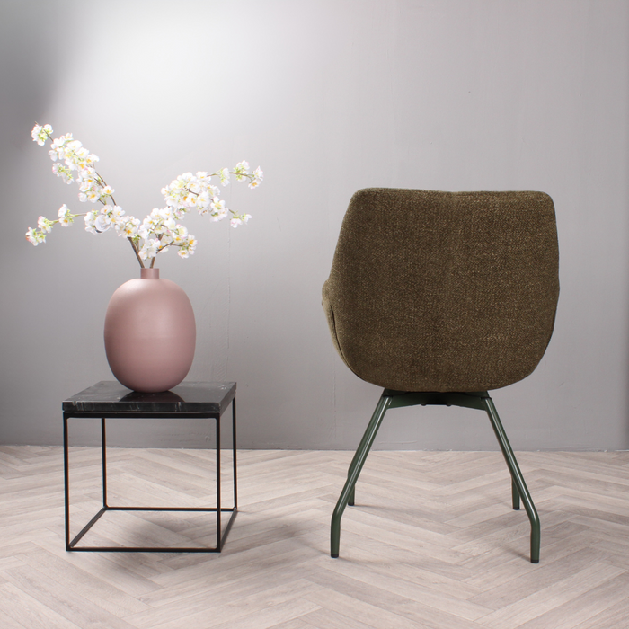 DS4U - Rosario eetkamerstoel met groene poot - groen