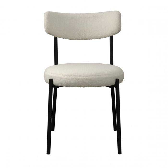 Nordic Home Frej eetkamerstoel - teddy - wit