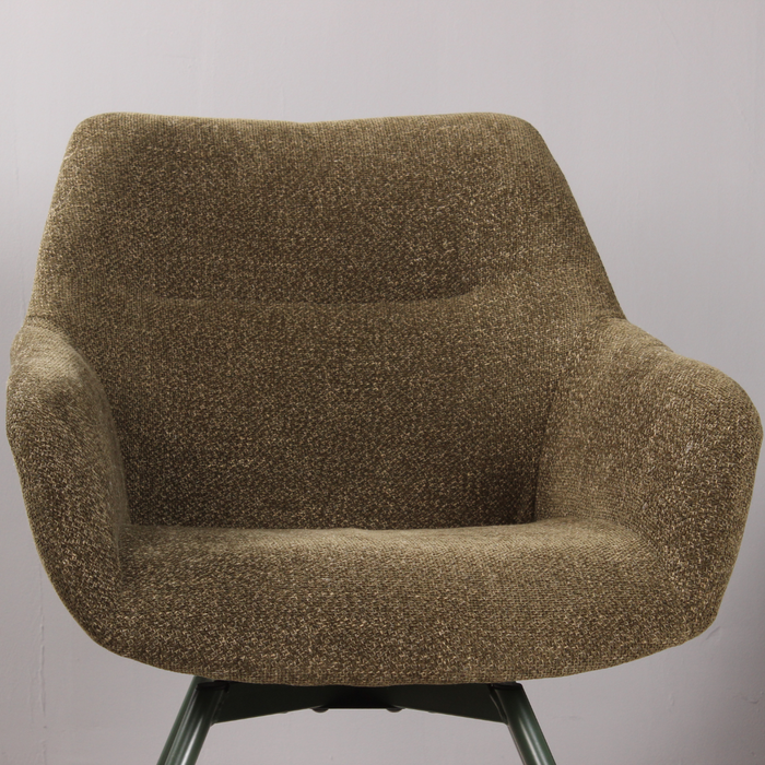 DS4U - Rosario eetkamerstoel met groene poot - groen