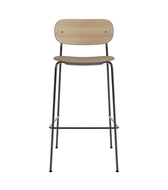 Audo Copenhagen Co Bar barkruk H105 zitting Siërra 1001 donker eiken