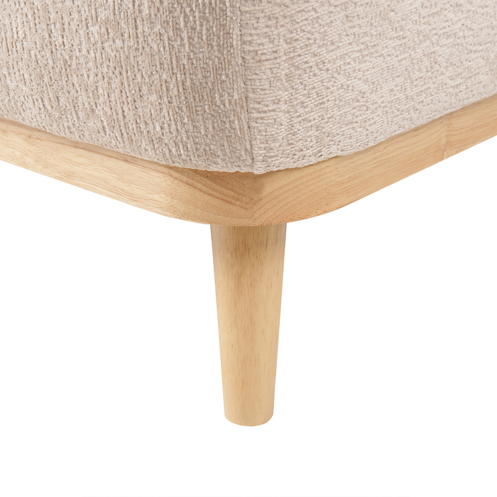 Beliani - SIMOS - Hoekbank - Beige - Rechtszijdig - Chenille