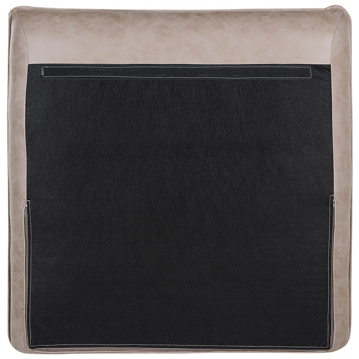 Beliani - GALLO - Hoekbank - Lichtbruin - Rechtszijdig - Kunstsuède